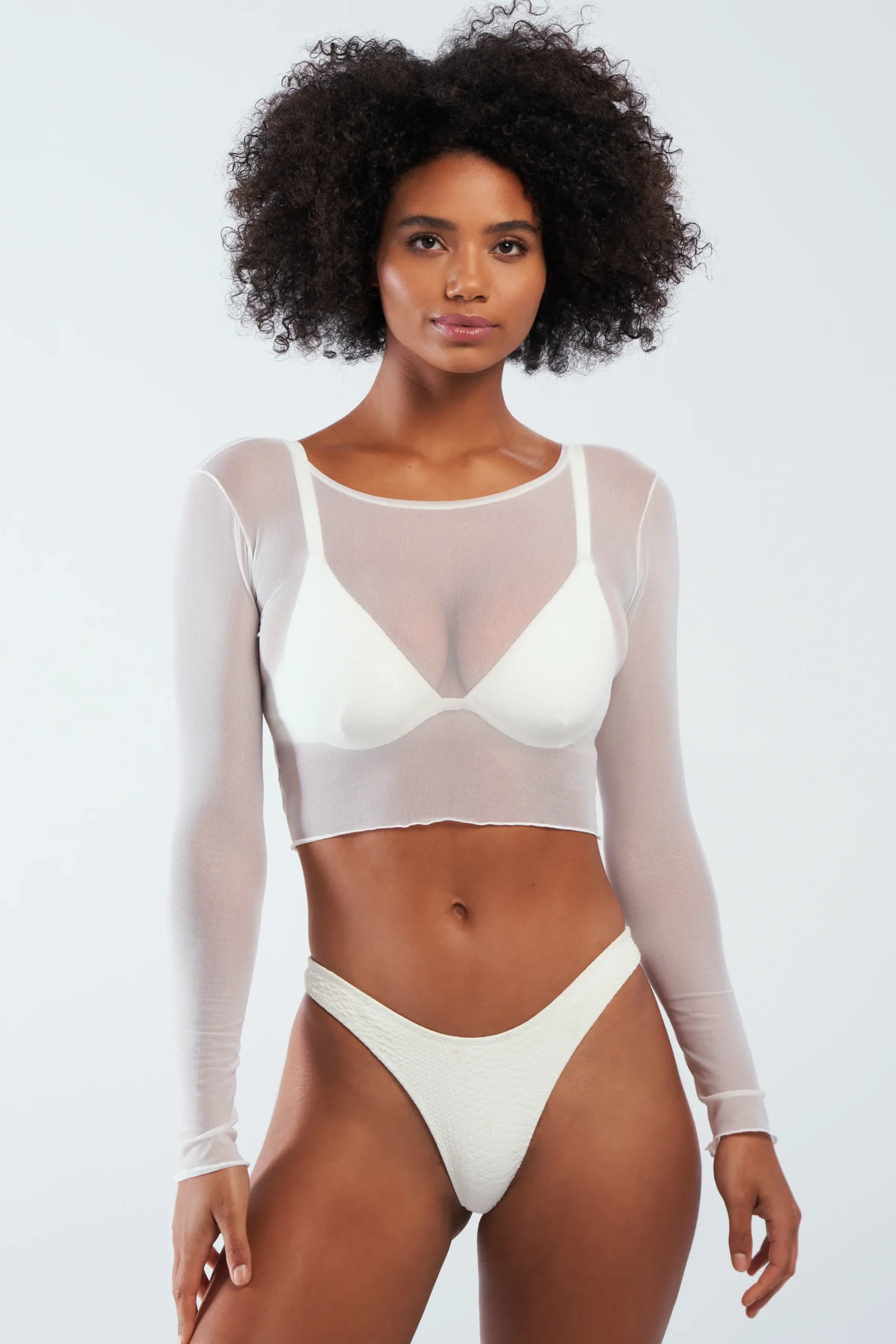 Caroline Mesh Crop Top